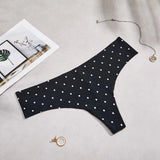 Non-Stained Lady T-Tong Trousers Round Lattice Letter Large-Size Female T-Trousers T-T-T-Pants HZ1208