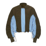 2025 Autumn And Winter Women's Clothing Niche Design Street Hit Color Drawstring Loose Casual Small Coat 1429 HZ1208