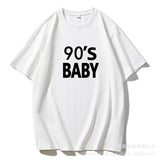 2025 New Letter Pure Cotton T-Shirt Women Simple Basic Short-Sleeved Top Women's Free-Fitting Sweater HZ1208