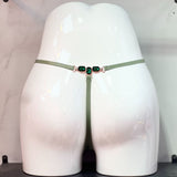 Comfort Ice Silk Scarless Lady Thong Diamond With Female Thong Trousers T-Pants Large Thong Trousers HZ1208