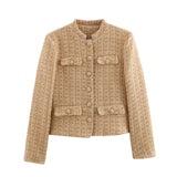 Autumn New Asymmetric Button Decoration Knitted Cardigan Jacket 4192124 HZ1208