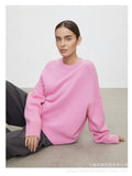 Hot Sale Of Solid Color Round-Neck Sweater Women 2025 New Soft Knitting Base Top HZ1208
