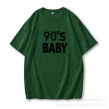 2025 New Letter Pure Cotton T-Shirt Women Simple Basic Short-Sleeved Top Women's Free-Fitting Sweater HZ1208