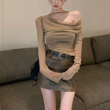 [Monthly Sales Of 100,000] 2025 Hot Girls V Collar Fur Cardigan Top Unique Sexy Short Bottom Shirt To Match Women HZ1208