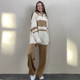 Autumn/Winter 2025 New Hot Knitted Three-Piece Set Of Women's OL Style Sweater Cardigan + Pants HZ1208
