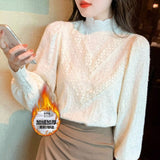 Design Sense Lints Spliced Broken Flower Lingge Cotton Coat Women's New Relaxed Leisure Cotton Coat In Winter HZ1208