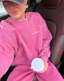 25 Autumn And Winter New Cotton Printing To Make Old Top + Pants Simple Letter Velvet Loose Knitting Set HZ1208