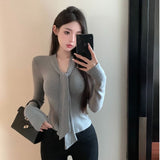 2025 Autumn And Winter Dress Alone Special Tight Bottom Shirt Top Dress Small Design Solid Color Long Sleeves With T-Shirts HZ1208