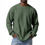 2025 Explosion. Women's Casual Cotton Set Long-Sleeved Round Collar Trousers Casual Set HZ1208