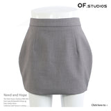 25 Autumn New Personalized Loose Version Of Real Wood Buckle Combination Top Suit + Pants Two-Piece Set Female 1816 HZ1208