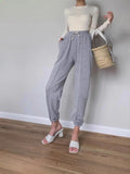 2025 New Rope Sweatpants Hot Girl Wind Trousers Trousers Women's Clothing HZ1208