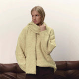 Loose Lazy Wind Soft Woolen Sweater Women's New Set Of Relaxed Knitted Sweater In Autumn And Winter HZ1208