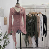 Real Shooting Retro Irregularly Hollow Knitted Jersey Dress Girl With Hottie Word Shoulder Collar Blouse 8101 HZ1208