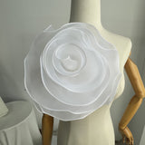 2025 Hot Sale Ins Wind Loose T-Shirt Women's Three-Dimensional Mesh Yarn Tea Pure Cotton Short-Sleeved Top HZ1208