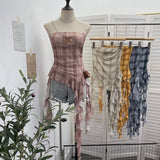 Real Shooting Waste Soil Wind Irregular Wood Ear Trumin Knitting To Make Old Hole Splicing Hairy Blouse Hottie Cardigan 2987 HZ1208