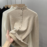 Blue Shirt Women Spring And Autumn 2025 New Design Sense Of Small Solid Casual Folding Long-Sleeved Shirt Coat Top HZ1208