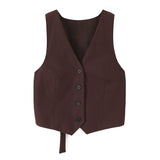 Back Opening Design Vest 47497766 Folding Pants 1255435 Set HZ1208