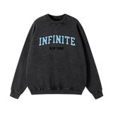 2025 Autumn And Winter New Pure Cotton Water Wash Old Sweater Women In Batik Retro Print Top Lady HZ1208