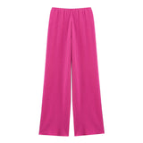 Quality Asymmetric Blouse 0347302 Textured Trousers 0347303 Set HZ1208